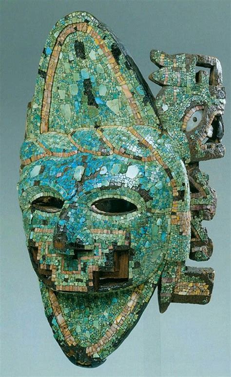 Aztec Jade Mask Mayan Art Aztec Art Aztec Mask