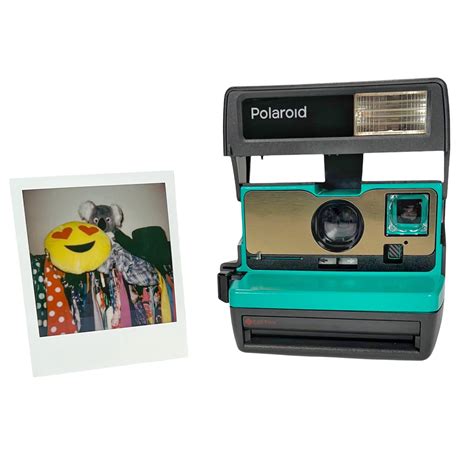 Emerald Green And Brushed Gold Polaroid 600 Onestep Refreshed