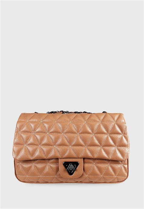 Bolsa Tiracolo Couro Nude Matelasse Nina CAMPEZZO