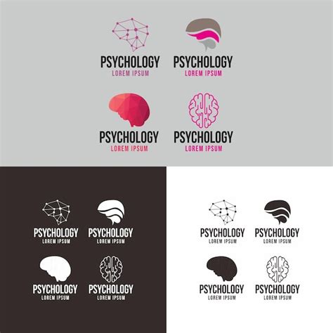 Premium Vector Vector Illustration Psychology Logo Collection