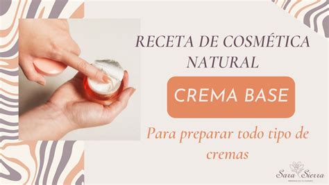 Cómo Preparar Una Crema Base 🌺 Receta Cosmética Natural Youtube