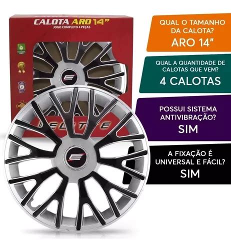 Jogo Calota Esportiva Grand Siena Aro Triton Black