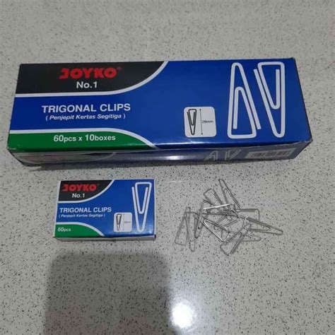 Jual Paper Clip No 1 Joyko Trigonal Clip No 1 Joyko PAK 10 DUS