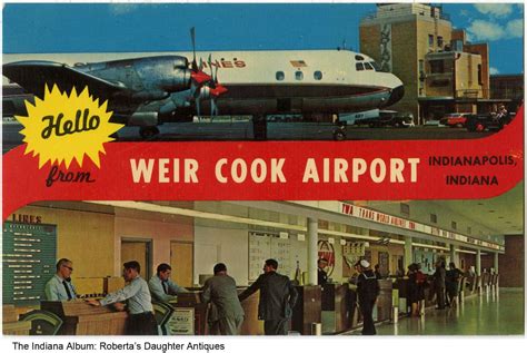 Weir Cook Municipal Airport Indianapolis Indiana Circa 1950 An