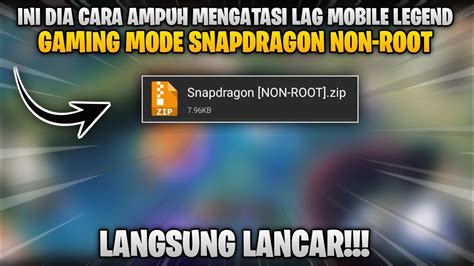 Cara Mengatasi Lag Patah Patah Mobile Legend Terbaru 100 Work Gaming