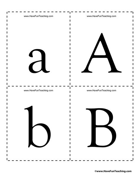 Alphabet Flash Cards - Uppercase and Lowercase | Have Fun Teaching