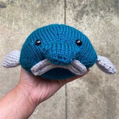 Knit Blobfish Plushie Stuffed Toy Custom Color Etsy