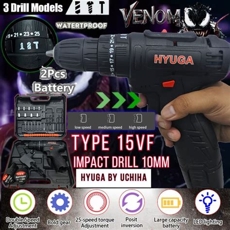 Jual Promo Mesin Bor Baterai Cordless Impact Drill V Hyuga Japan