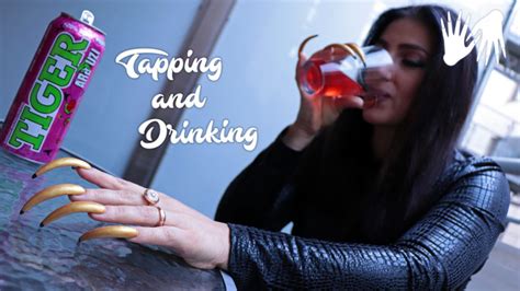 Long Nails Metal Can Tapping Drinking Lora Long Nails