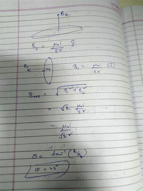 Two Circular Coils X And Y Having Radii R And R 2 Respectively Are Placed In Horizontal Plane