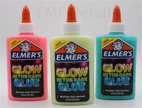 Elmer S Glow In The Dark Glitter Glue Buyer Chooses Color Etsy