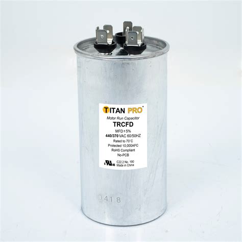 TITAN PRO Run Capacitor 35 5 MFD 440 370 Volt Round Packard Online