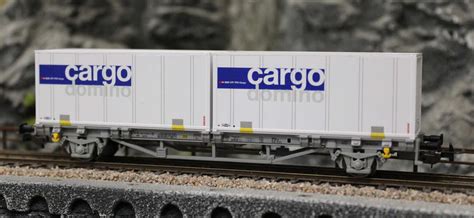 Piko Containertragwagen Cargo Domino Sbb V X Container