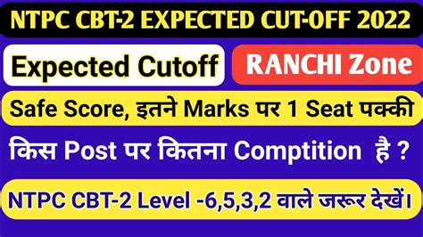 Rrb Ntpc Cbt 2 Expected Cut Off 2022ntpc Cbt 2 Safe Scoreranchi Zonentpc Cbt Cut Off 2022