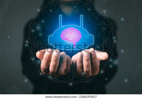 Artificial Intelligence Chatbot Virtual Bot Brain Stock Photo ...