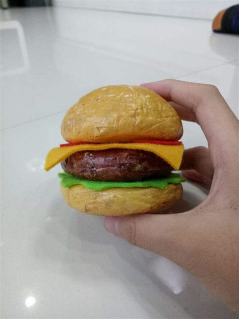 Burger Squishy 😋 Homemade Squishy Amino Amino