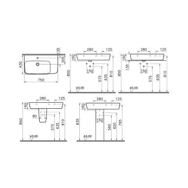 Counter Top Bowl Washbasins