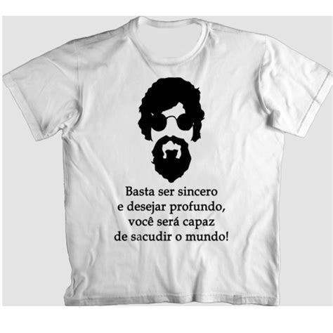 Camiseta Algodão Lenda Raul Seixas Frases Inspiradoras Unissex Shopee Brasil