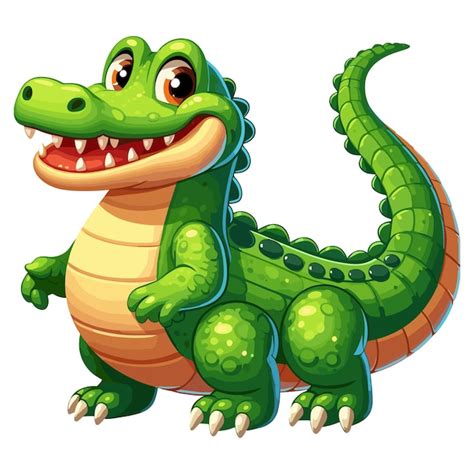 Premium Vector Cute Alligator Vector Cartoon Illustration