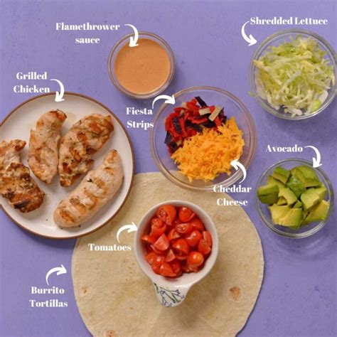 Chipotle Ranch Grilled Chicken Burrito - Joy to the Food