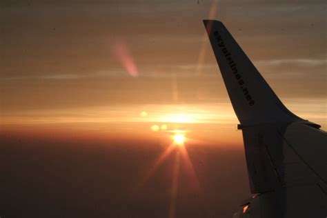 Free Images Wing Sky Sunrise Sunset Dawn Flying Fly Airplane