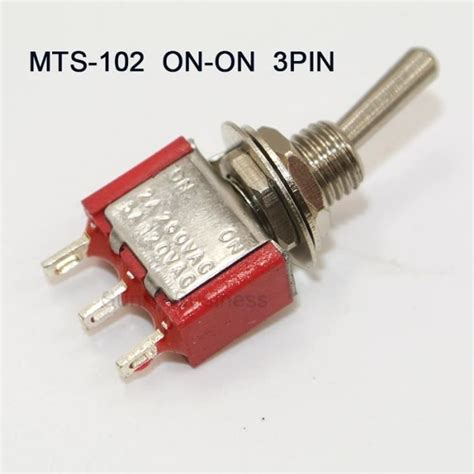 Red On On Pin Mini Interrupteurs Bascule Positions Positions