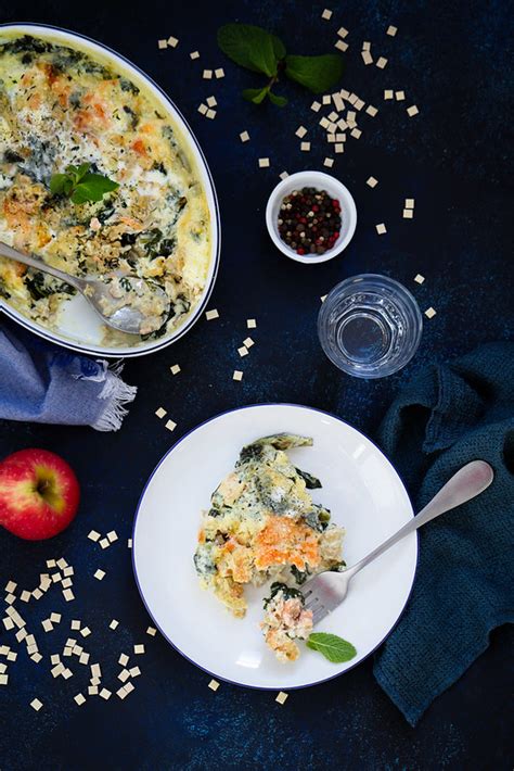 Gratin de crozets au saumon fumé Recette facile des fêtes Un