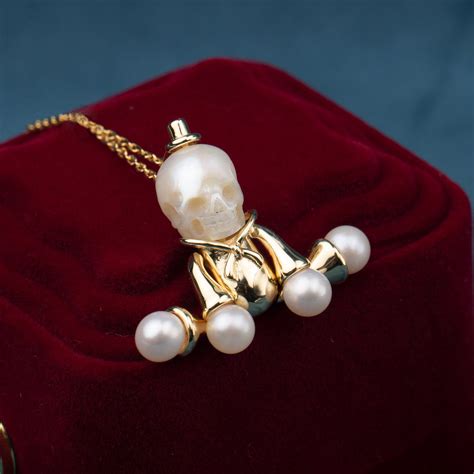 Doll Pearl Skull Necklace Belle Juri