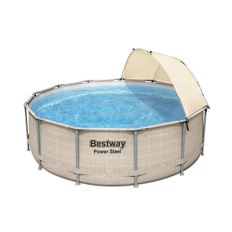 Piscina Fuori Terra Tubolare In Pvc Acciaio Bestway Pw Steel X