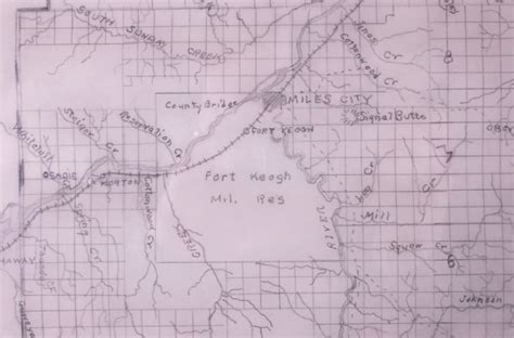 1903 Custer County Montana Map