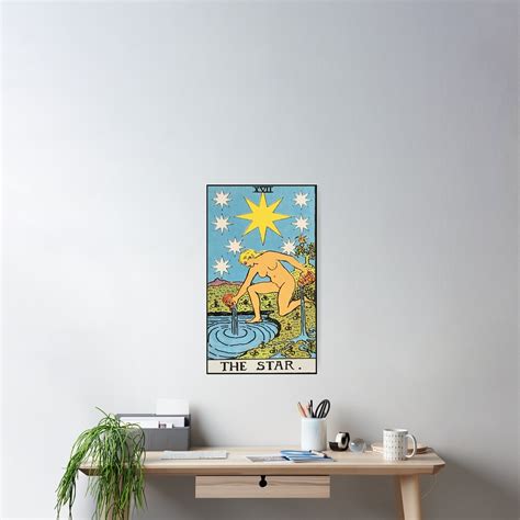The Star Rider Waite Smith Tarot Poster By Natekelly Redbubble