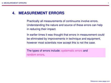 Ppt 4 Measurement Errors Powerpoint Presentation Free Download Id