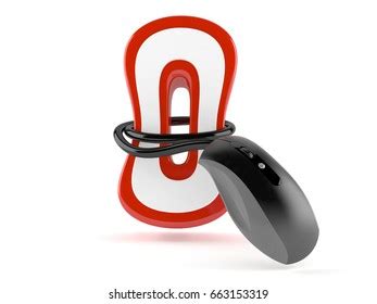 computer mouse isolated  white stock illustration