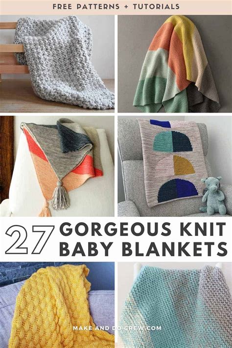 27 Easy and Free Baby Blanket Knitting Patterns