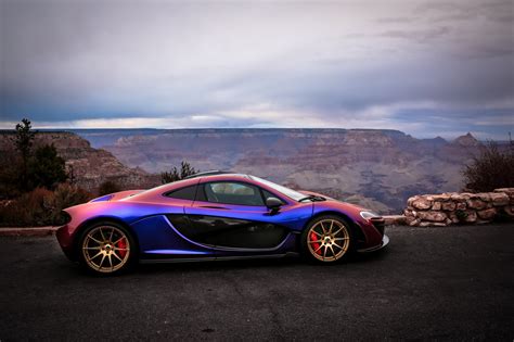 Blue and red Mclaren P1, McLaren, McLaren MP1 HD wallpaper | Wallpaper ...