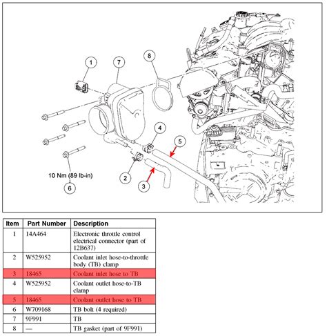 Ford Fusion Throttle Body Location Coolant Hose Diagrams JustAnswer