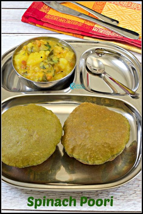 Palak Poori Recipe Spinach Poori Recipe Subbus Kitchen