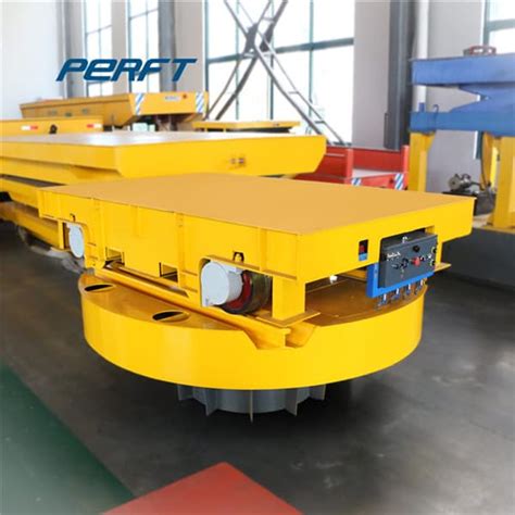 Ton Turntable Trackless Transfer Vehicle Perfect Steerable Transfer Cart