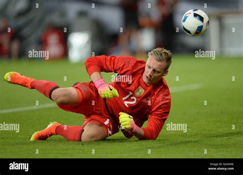 Germanys Goalkeeper Bernd Leno In Action During The International