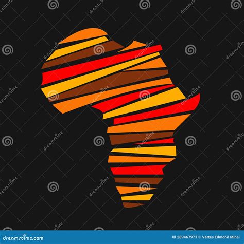 Africa Map Vector Illustration Иллюстрация вектора иллюстрации