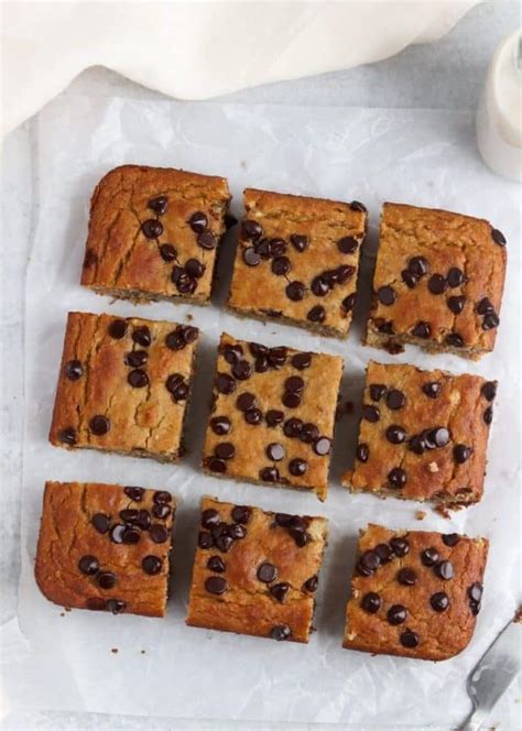 Chickpea Banana Blondies Colleen Christensen Nutrition