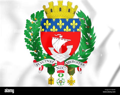 Paris Coat Of Arms France 3D Illustration Stock Photo Alamy