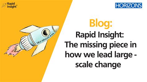 Rapid Insight The Missing Piece In How We Lead Large Scale Change