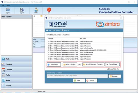 Free Methods To Export Zimbra Mails To Pst Office Gmail