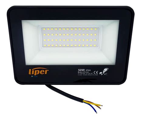 Foco Led Liper 50w Luz Fría Para Interior Y Exterior Atrix