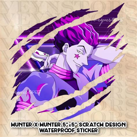 Hunter X Hunter Hisoka Scratch Design Waterproof Sticker Shopee