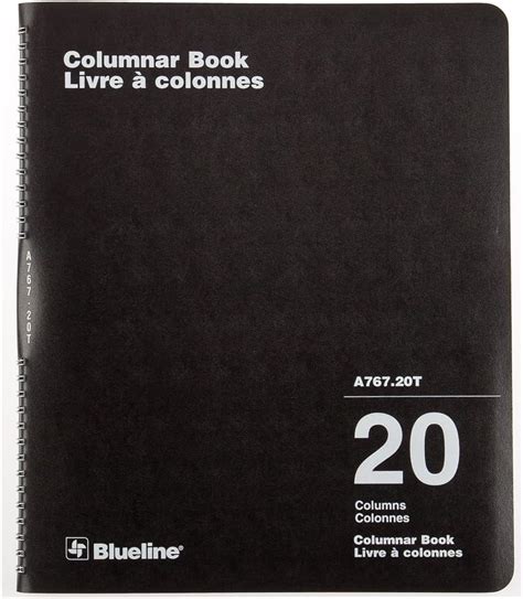 Blueline Columnar Book Twin Wire Binding 20 Columns With Description