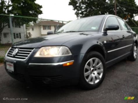 2001 Blue Anthracite Pearl Volkswagen Passat Gls Sedan 18443077 Photo 2 Car