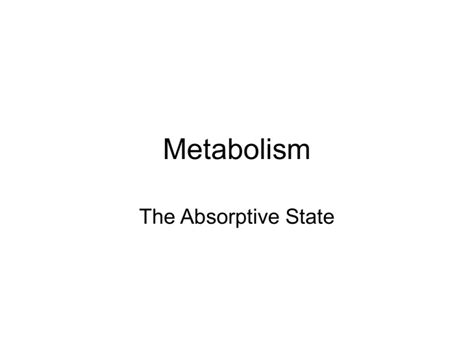 Metabolism