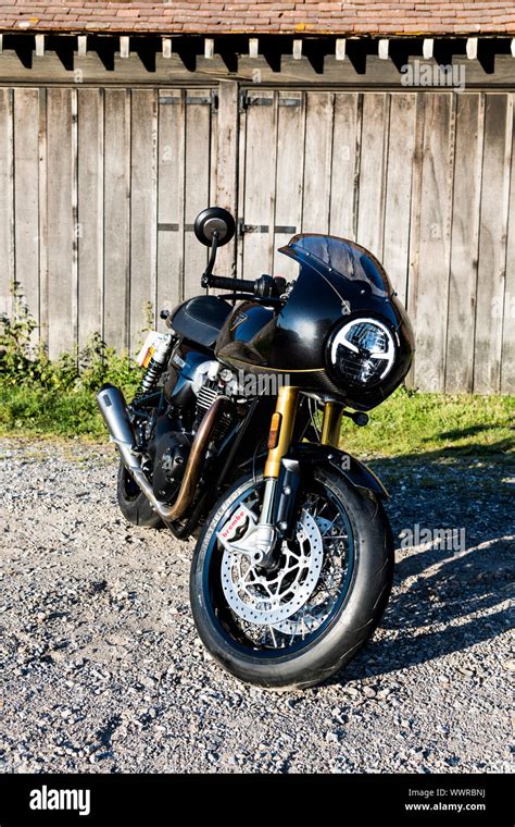 Triumph Thruxton Tfc Cc Stock Photo Alamy